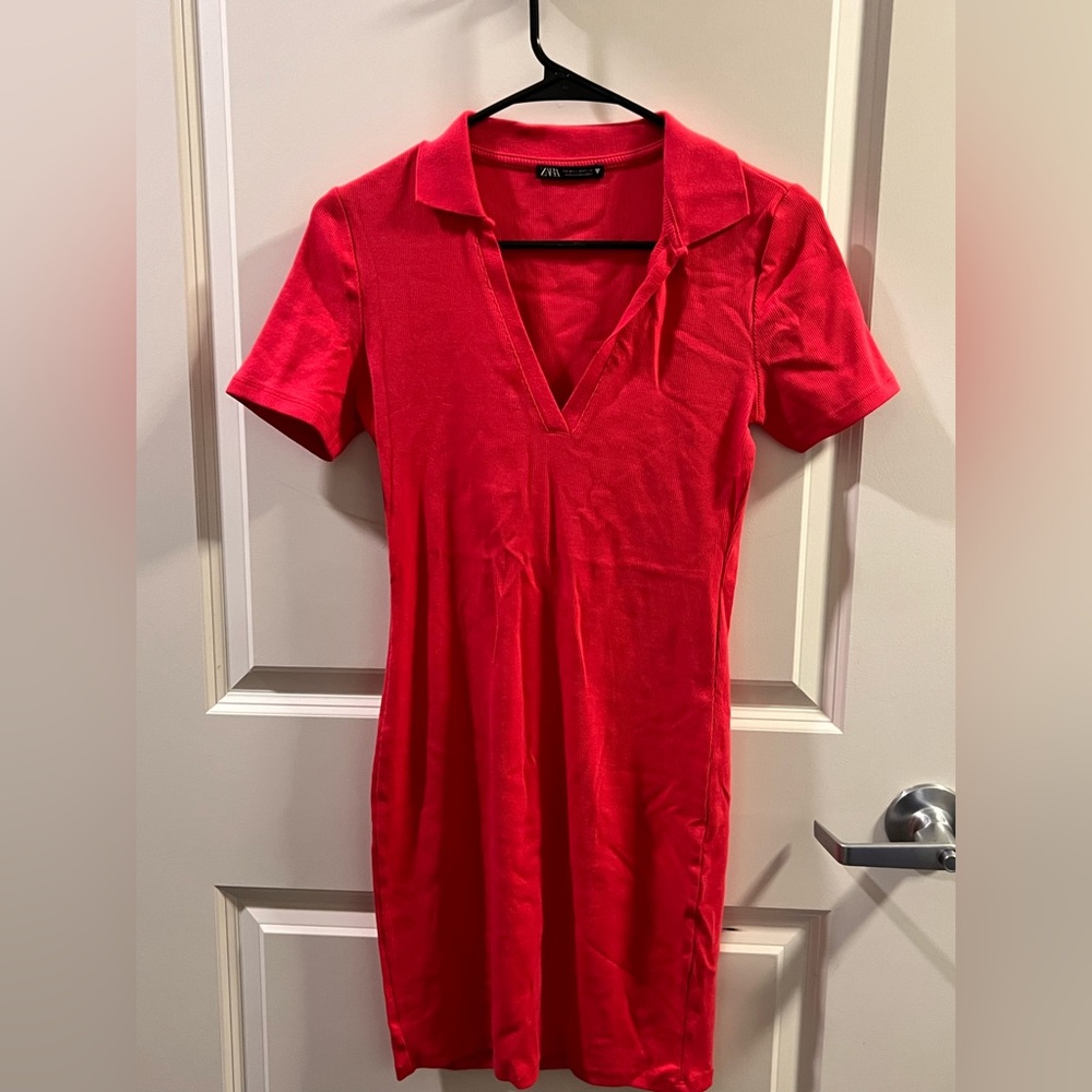 ZARA bodycon short sleeve mini dress